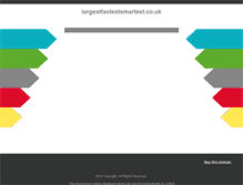 Tablet Screenshot of largestfastestsmartest.co.uk